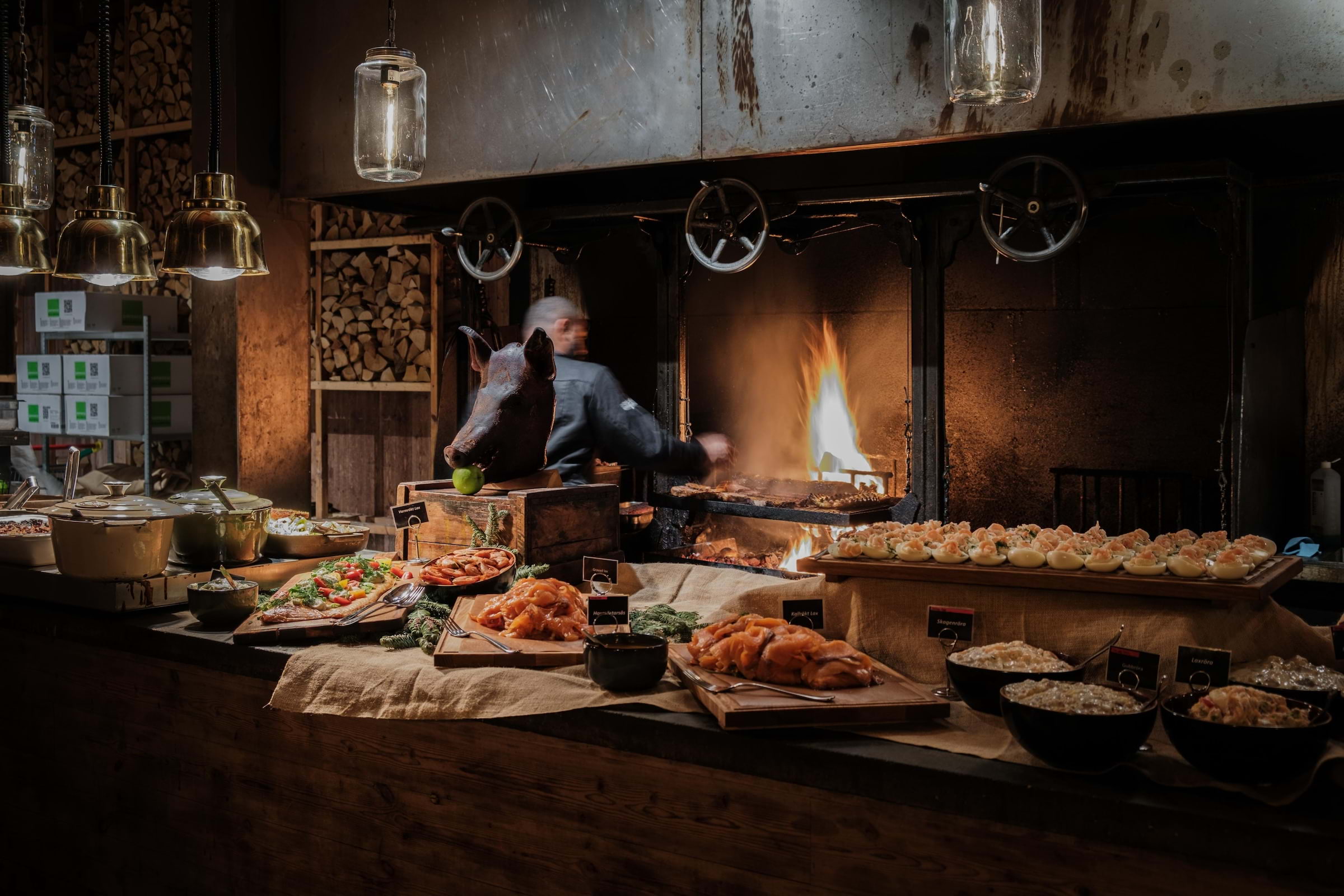 Christmas julbord in the Stockholm archipelago