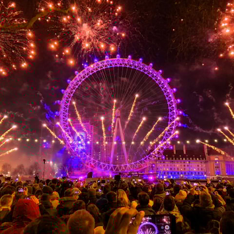 Where to watch the fireworks on New Year's Eve in London