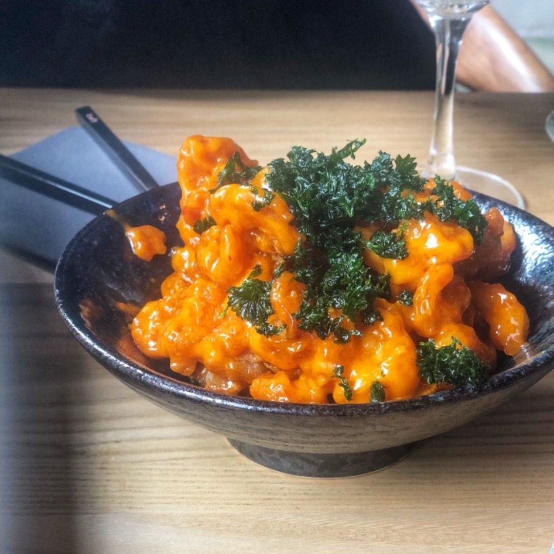 De berömda popcorn shrimps – Bild från Asian Post Office av Annelie V. (2019-09-20)