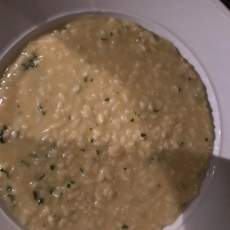 Min risotto (sorry för sämsta bilden men ljuset var så dåligt) – Photo from Bar Nîmes by Anna T. (24/02/2023)