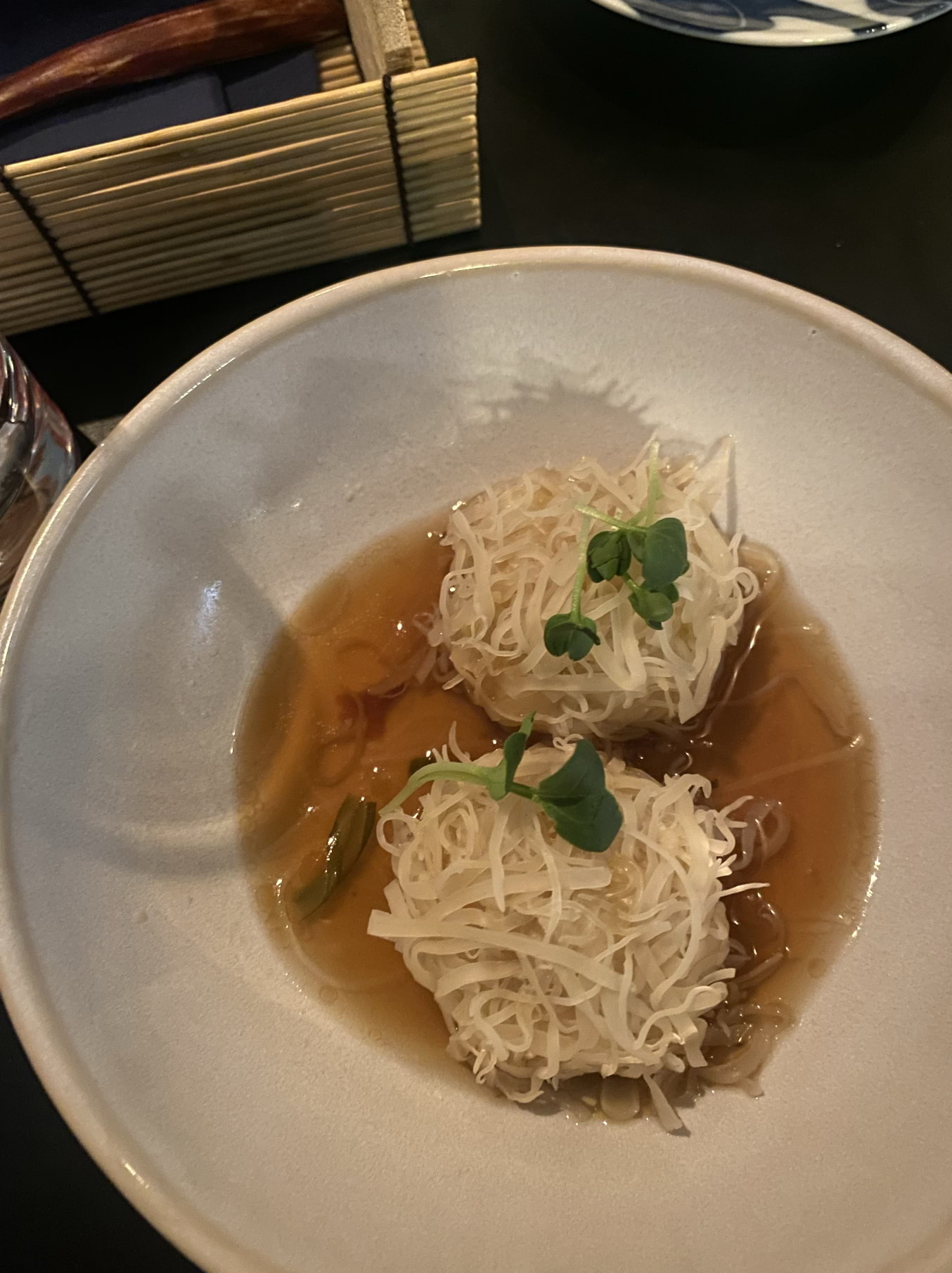 Räkdumplings – Photo from Blue Light Yokohama by Adam L. (05/12/2021)