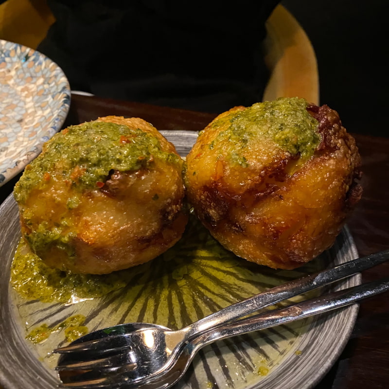 Friterad bakad potatis med örtolja  – Photo from La Boca by Hanna T. (22/01/2023)