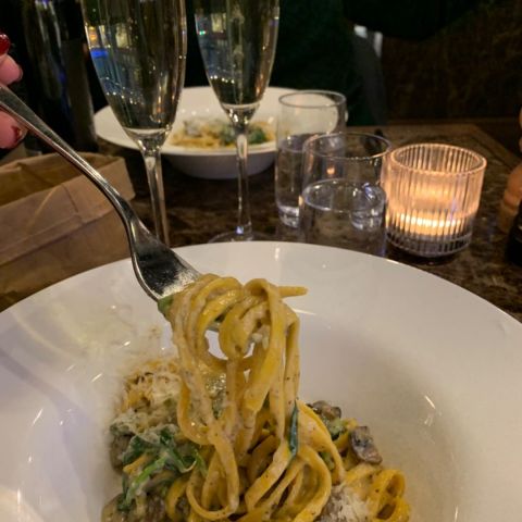 Halv portion tryffelpasta – Bild från Portofino av Sarah A. (2020-01-19)