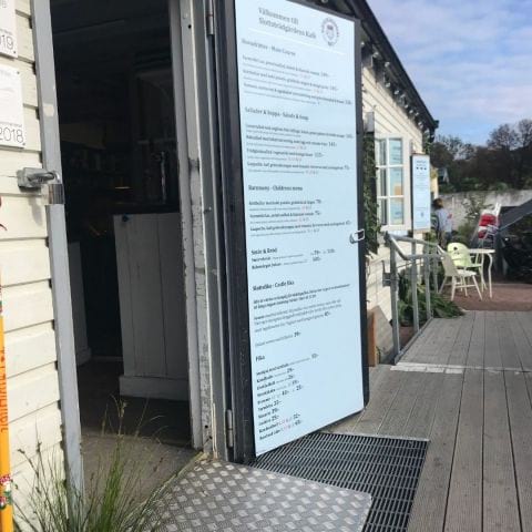 Menyn – Bild från Slottsträdgårdens Café av Jessica K. (2019-10-16)