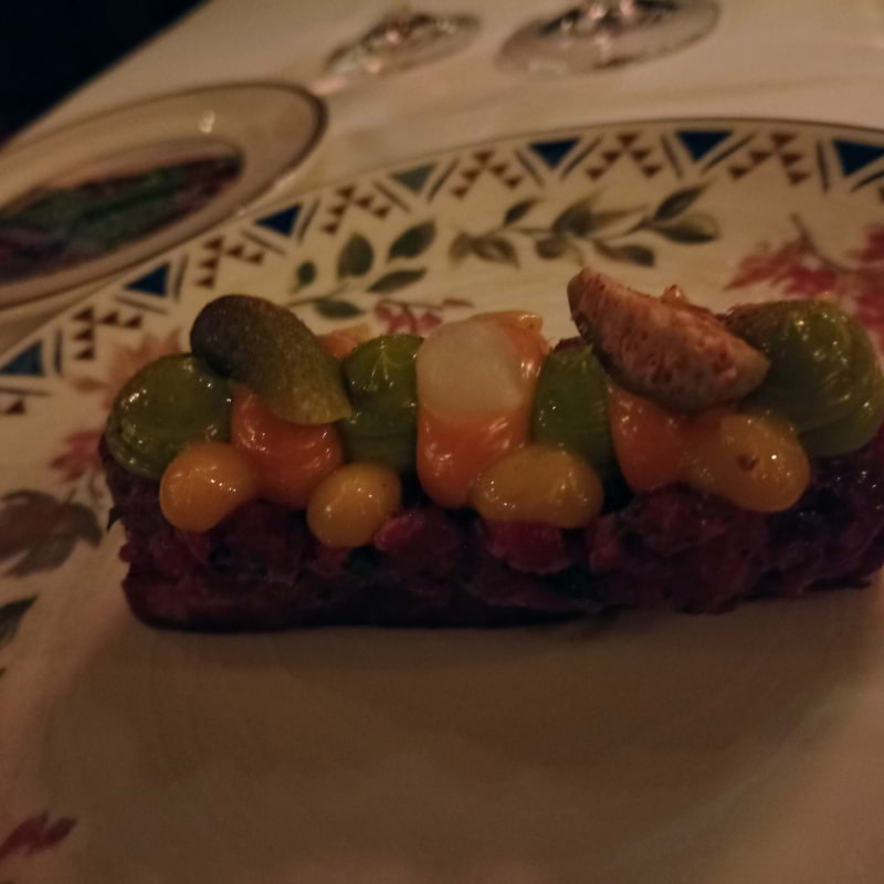 Råbiff. ( Hade ej bättre bild) – Bild från Restaurang Leijontornet av Katarina D. (2023-11-29)