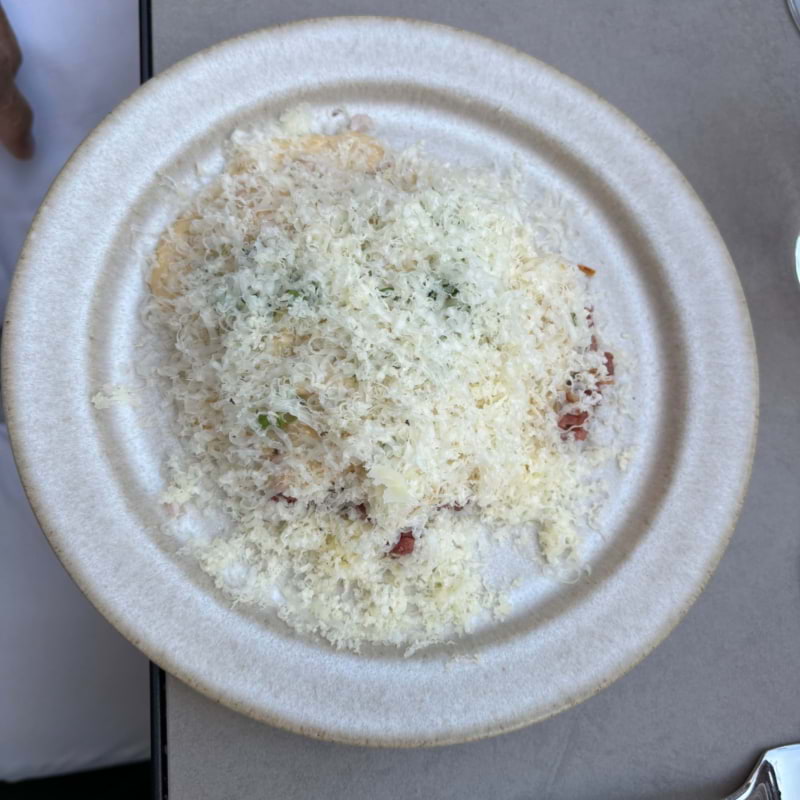 Råbiff m oxmärgsskum – Bild från Restaurang Noema av Sofie L. (2024-07-16)