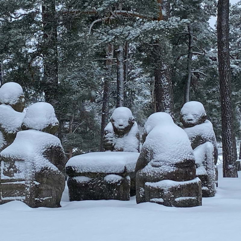 Ett av många konstverk, denna är också den som förknippas mest med Runö! – Photo from Runö Möten & Events by Anna L. (29/02/2024)